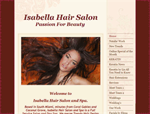 Tablet Screenshot of isabellabeautyinc.com